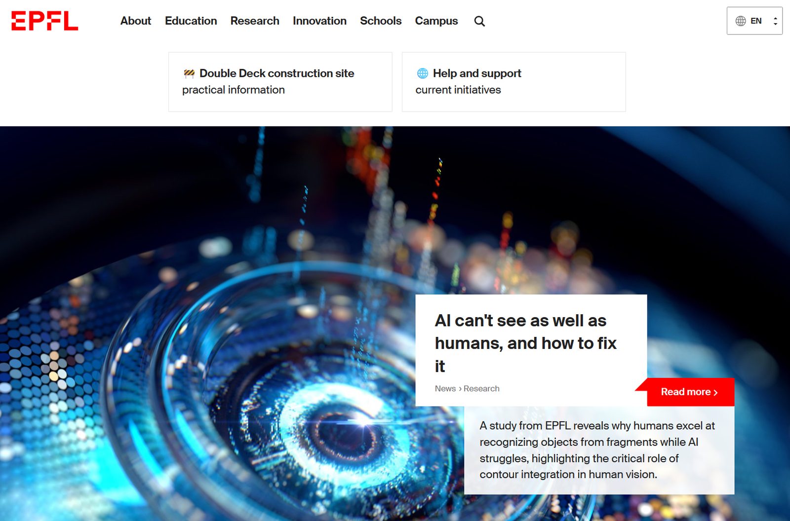 EPFL Front Page
